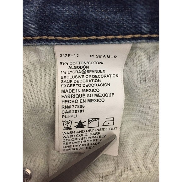 Tommy Hilfiger Jeans Women Size 12 Regular Low Rise Flare - Picture 10 of 10